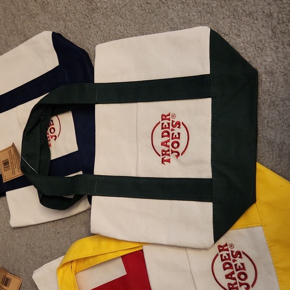Trader Joe's Mini Canvas Tote SET OBO - Picture 5 of 5